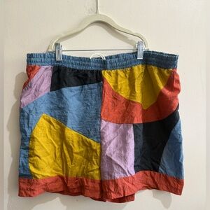 IAMNOTBASIC Aris Multicolor Patchwork Men Shorts